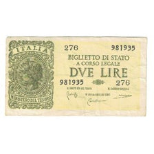 Banknote, Italy, 2 Lire, 1944, 1944-11-23, KM:30a, EF(40-45)