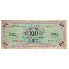 Nota, Itália, 100 Lire, 1943A, VF(20-25)