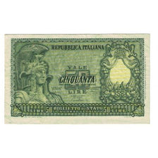 Banknote, Italy, 50 Lire, 1951, 1951-12-31, KM:91a, EF(40-45)
