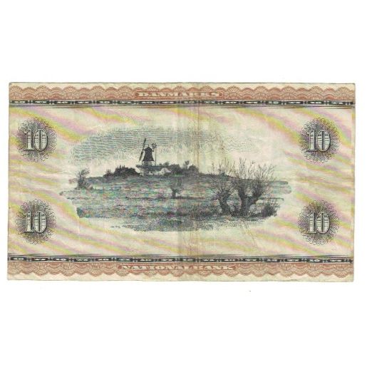 Billete, 10 Kroner, Dinamarca, KM:44p, MBC