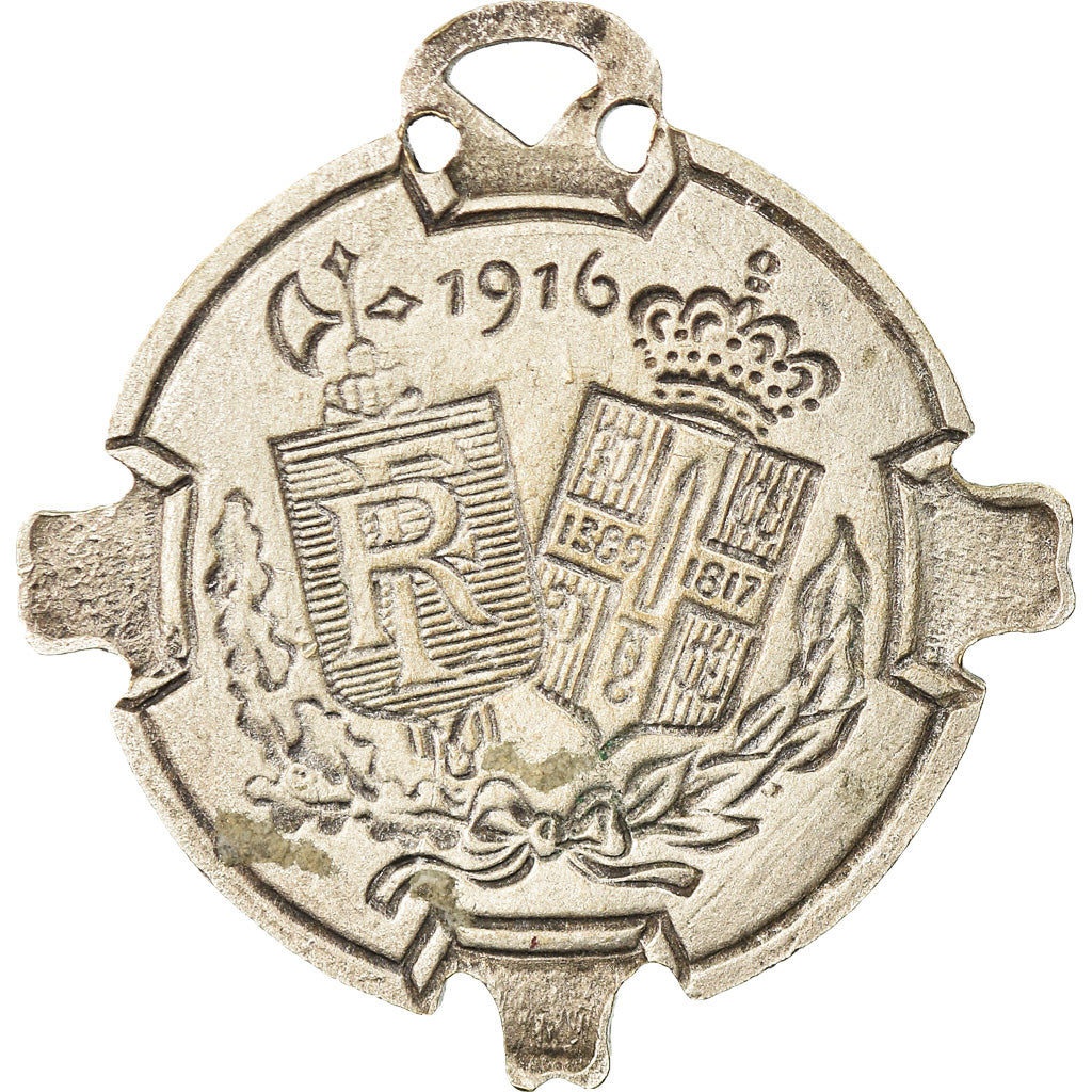 France, Gloire aux Serbes, Medal, 1916, Excellent Quality, Bargas, Silvered