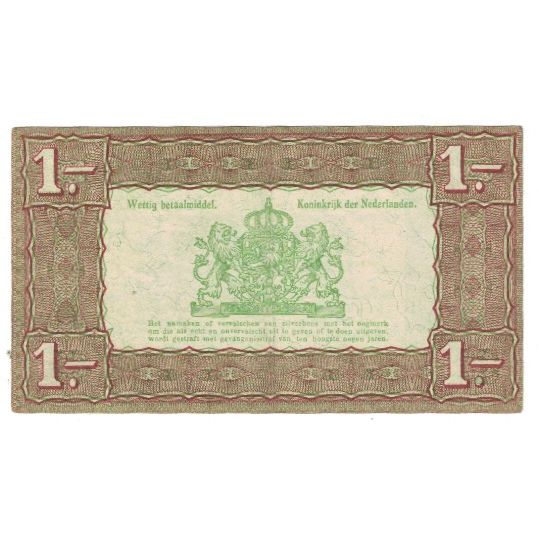 Banknote, Netherlands, 1 Gulden, 1938, 1938-10-01, KM:61, EF(40-45)