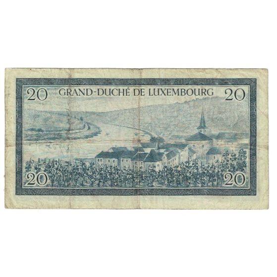 Billete, 20 Francs, Luxemburgo, KM:49a, BC
