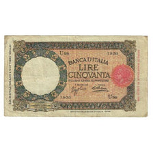 Banknote, Italy, 50 Lire, 1933, 1933-10-10, KM:54a, VF(20-25)