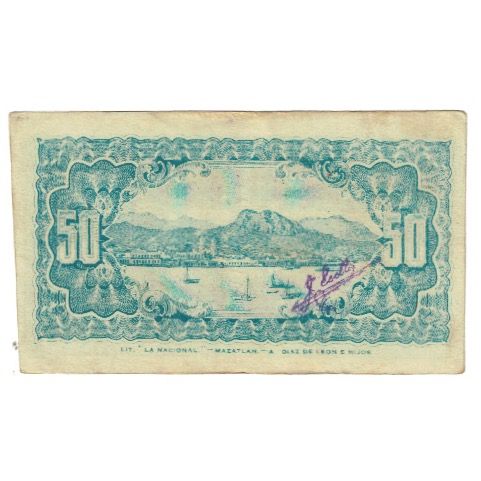 Banknote, Mexico - Revolutionary, 50 Centavos, 1913, 1913-09-06, KM:S1059a