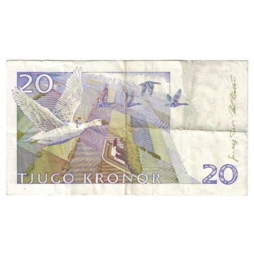 Billete, 20 Kronor, Suecia, KM:63a, MBC