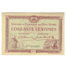 França, Deux-Sèvres, 50 Centimes, 1915, AU(55-58), Pirot:93-7