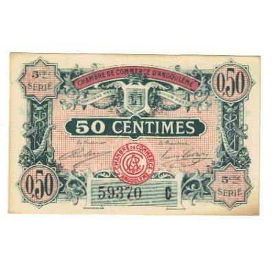 France, Angoulême, 50 Centimes, 1917, EF(40-45), Pirot:9-40
