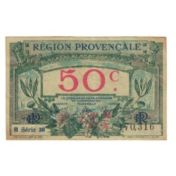 France, Région Provençale, 50 Centimes, Chambre de commerce / Région