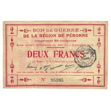 France, Peronne, 2 Francs, 1915, EF(40-45), Pirot:80-415
