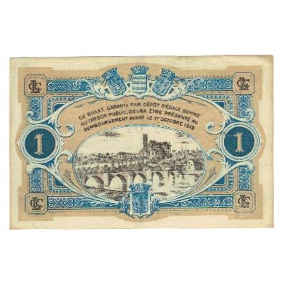 France, Limoges, 1 Franc, 1919, EF(40-45), Pirot:73-3
