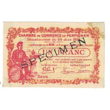 France, Perpignan, 1 Franc, 1915, CHAMBRE DE COMMERCE SPECIMEN, EF(40-45)