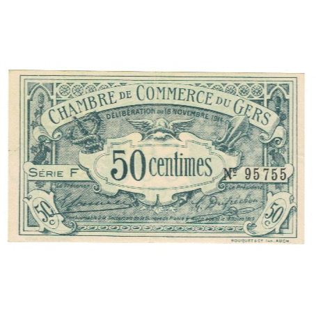 Francia, Auch, 50 Centimes, 1914, SPL-, Pirot:15-9