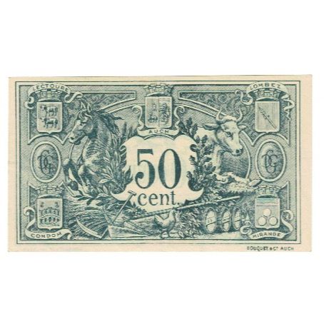 Francia, Auch, 50 Centimes, 1914, SPL-, Pirot:15-9
