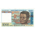 Banknote, Madagascar, 1000 Francs = 200 Ariary, KM:76a, UNC(65-70)