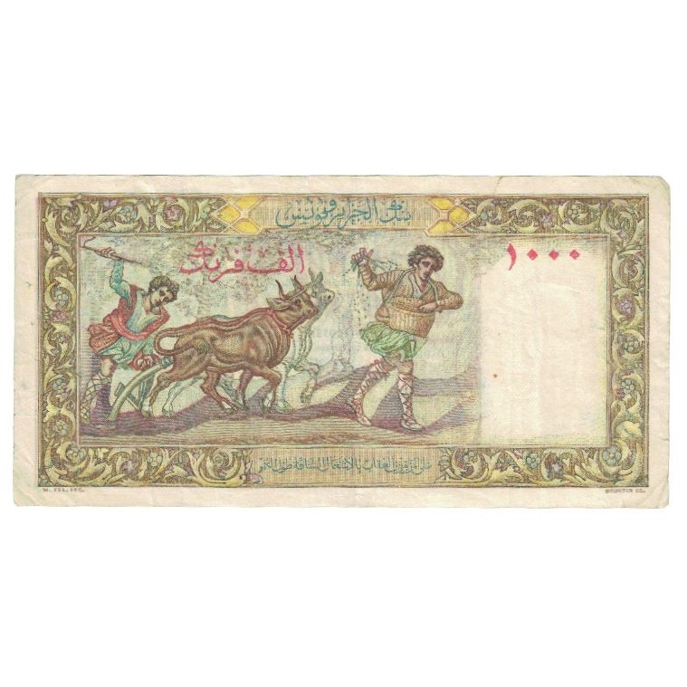 Billete, 1000 Francs, 1953, Algeria, 1953-01-19, KM:104, MBC