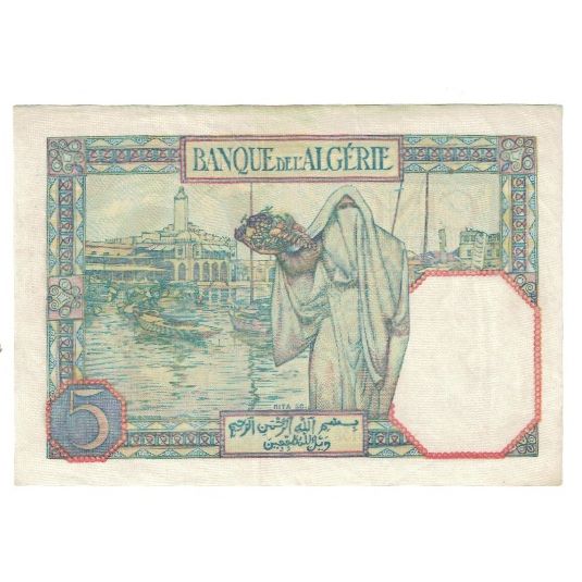 Banconote, Algeria, 5 Francs, 1941, 1941-05-02, KM:77b, BB