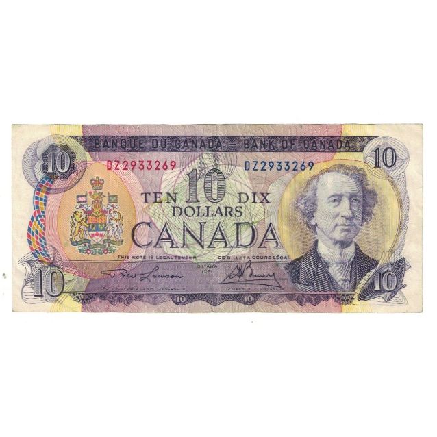 Banknote, Canada, 10 Dollars, 1971, KM:88d, EF(40-45)