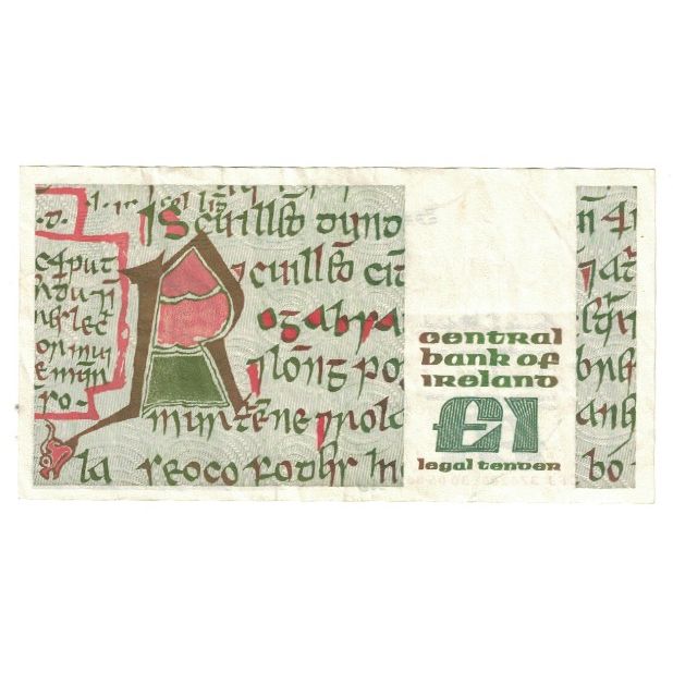 Banknote, Ireland - Republic, 1 Pound, 1986, 1986-05-30, KM:70d, EF(40-45)