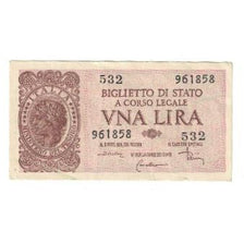 Banknote, Italy, 1 Lira, 1944, 1944-11-23, KM:29c, AU(55-58)