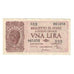 Banknote, Italy, 1 Lira, 1944, 1944-11-23, KM:29c, AU(55-58)