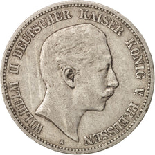 German States, PRUSSIA, Wilhelm II, 5 Mark, 1892, Berlin, EF(40-45),Silver,KM523