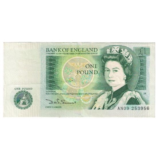 Banconote, Gran Bretagna, 1 Pound, KM:377a, BB