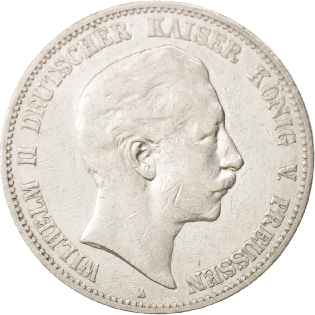 German States, PRUSSIA, Wilhelm II, 5 Mark, 1903, Berlin, EF(40-45),Silver,KM523