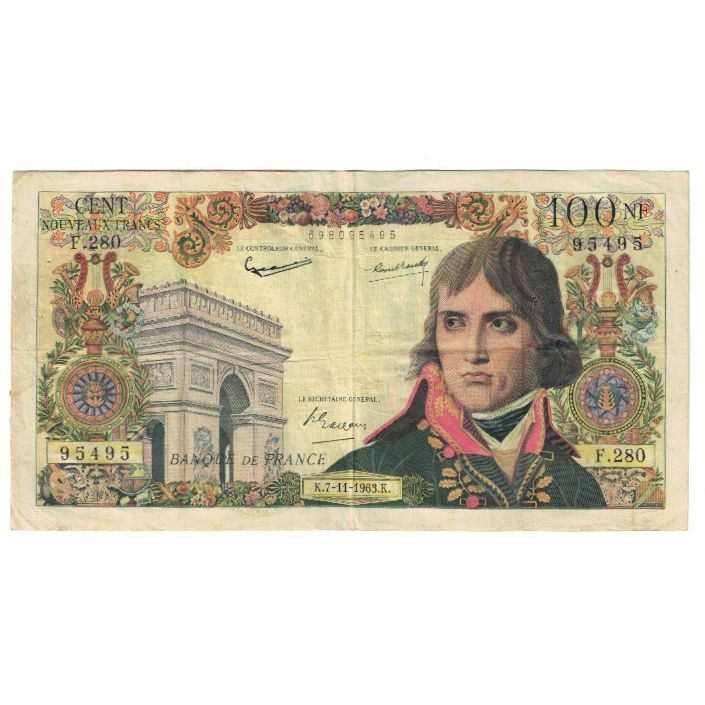 Francja, 100 Nouveaux Francs, Bonaparte, 1963, G.Gouin
