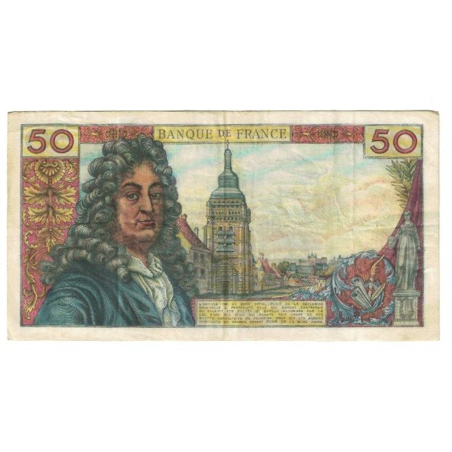 France, 50 Francs, Racine, 1965, G.Gouin D'Ambrières-R.Tondu-P.Gargam