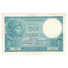 Francia, 10 Francs, Minerve, 1916, 1916-03-18, SC, Fayette:06.01, KM:73a