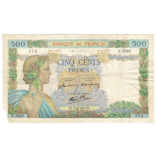France, 500 Francs, La Paix, 1942, P. Rousseau and R. Favre-Gilly, 1942-10-15
