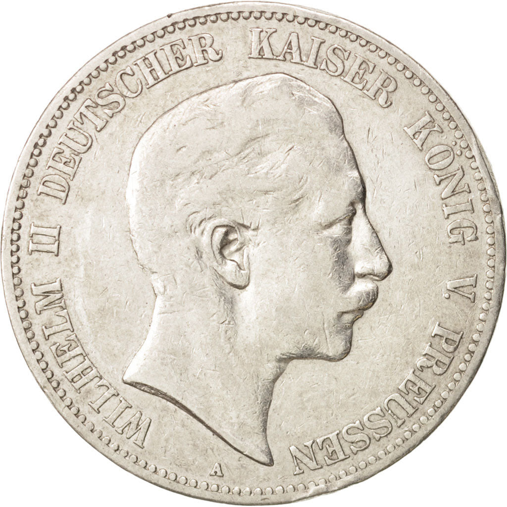 German States, PRUSSIA, Wilhelm II, 5 Mark, 1903, Berlin, EF(40-45),Silver,KM523