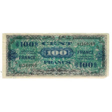 França, 100 Francs, Flag/France, 1944, VF(20-25), Fayette:VF25.01, KM:123a