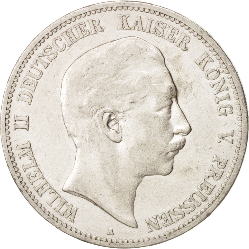 German States, PRUSSIA, Wilhelm II, 5 Mark, 1903, Berlin, EF(40-45),Silver,KM523