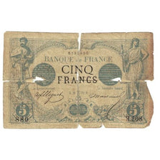 France, 5 Francs, Noir, 1872, F(12-15), Fayette:01.03, KM:60