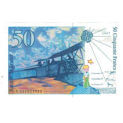 France, 50 Francs, St Exupéry, 1997, D.Bruneel-J.Bonnardin-Y.Barroux