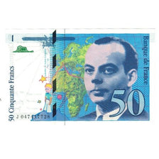 França, 50 Francs, St Exupéry, 1999, D.Bruneel-J.Bonnardin-Y.Barroux