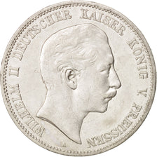 German States, PRUSSIA, Wilhelm II, 5 Mark, 1907, Berlin, EF(40-45),Silver,KM523
