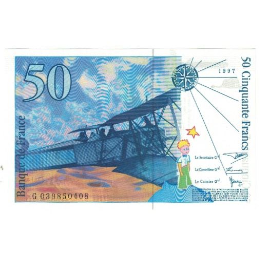 Frankreich, 50 Francs, St Exupéry, 1997, D.Bruneel-J.Bonnardin-Y.Barroux, UNZ