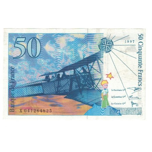 France, 50 Francs, St Exupéry, 1997, D.Bruneel-J.Bonnardin-Y.Barroux