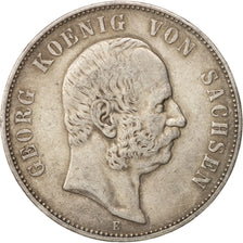 German States, SAXONY-ALBERTINE, Georg, 5 Mark, 1903, Muldenhütten, KM 1258