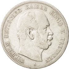 German States, PRUSSIA, Wilhelm I, 5 Mark, 1876, Berlin, VF(30-35), Silver,KM503