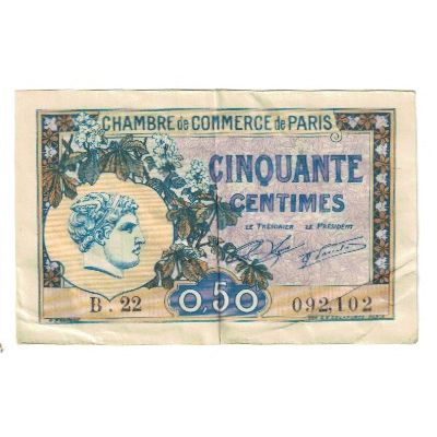 France, 50 Centimes, 1920, 1920-03-10, PARIS, EF(40-45)