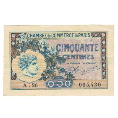 France, 50 Centimes, 1920, 1920-03-10, PARIS, UNC(63)