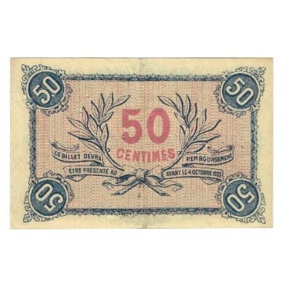 France, Roanne, 50 Centimes, 1915, Chambre de Commerce, EF(40-45), Pirot:106-7