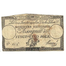 Francia, 25 Sols, 1792, Hervé, 1792-01-04, MB, KM:A55