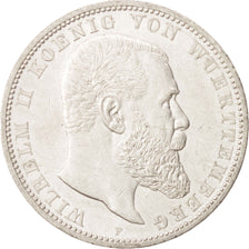 German States, WURTTEMBERG, Wilhelm II, 5 Mark, 1913, Freudenstadt, KM 632