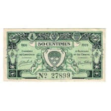 France, Aurillac, 50 Centimes, 1920-1923, EF(40-45), Pirot:16-14