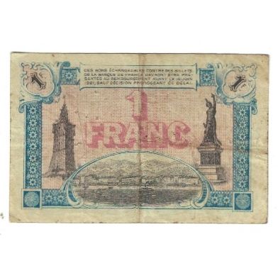 France, Toulon, 1 Franc, 1916, Chambre de Commerce, TTB, Pirot:121-4
